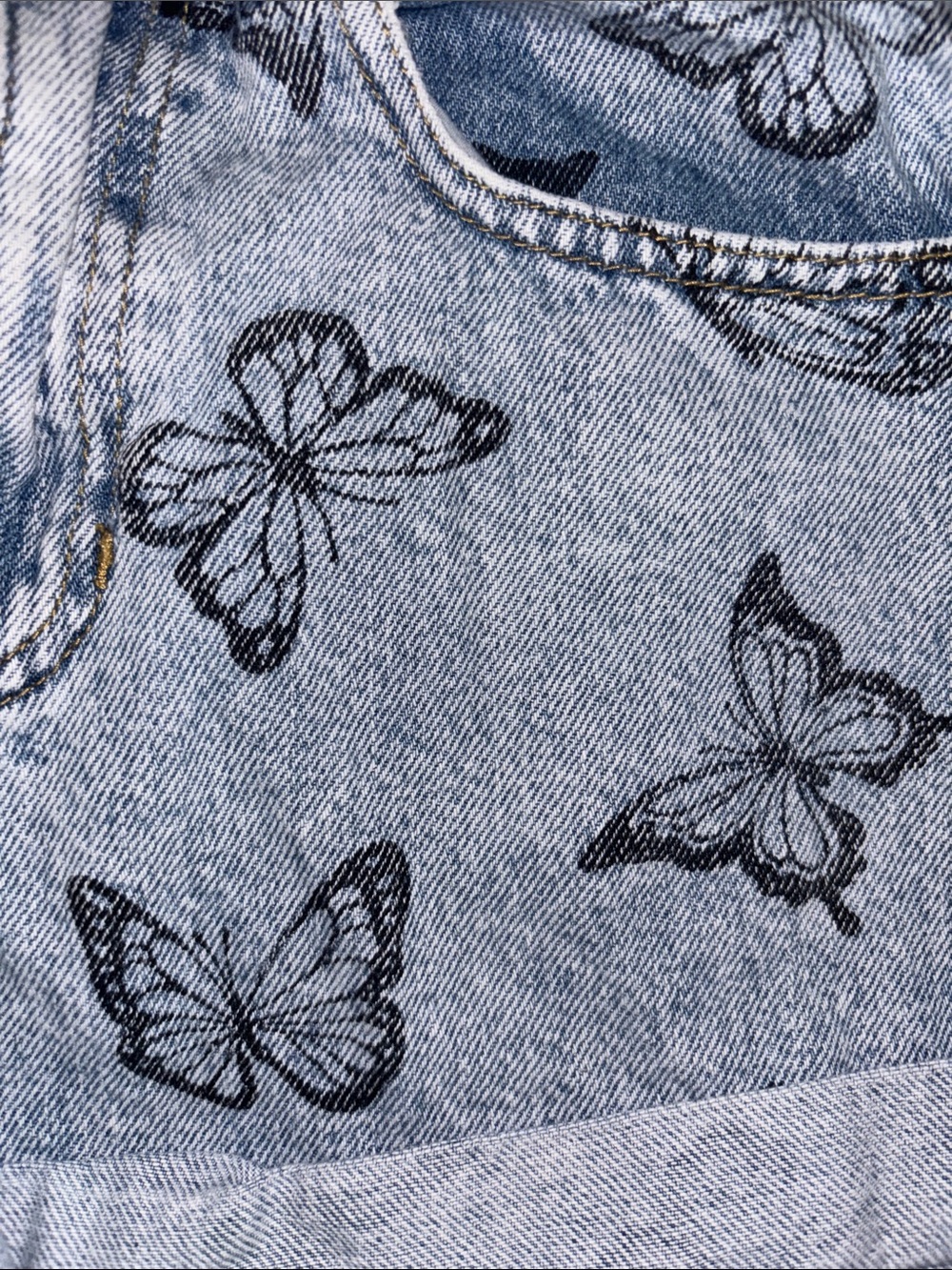 Pacsun Eco Butterfly Stamp Mom Shorts- 26 - Picture 10 of 10